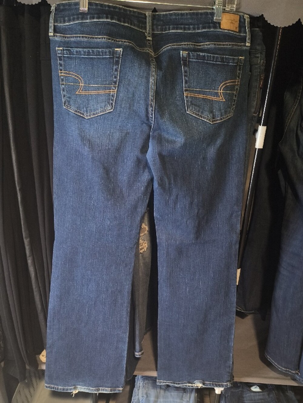 American Eagle Outfitters Women’s Faded Blue Flare Jeans 816 - Picture 11 of 11